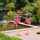 2-Piece Flamingo Garden Statue Set by LJGDeals