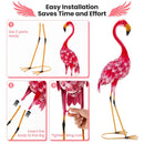 2-Piece Flamingo Garden Statue Set by LJGDeals