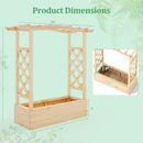 Wooden Raised Garden Bed Planter Box with Trellis and Hanging Roof by LJGDeals