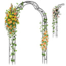 Garden Arch Arbor Trellis for Climbing Plants Roses Vines-Black by LJGDeals