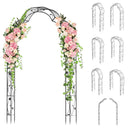 Garden Arch Arbor Trellis for Climbing Plants Roses Vines-Black by LJGDeals