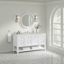 James Martin Breckenridge 60" Single Bathroom Vanity, Bright White