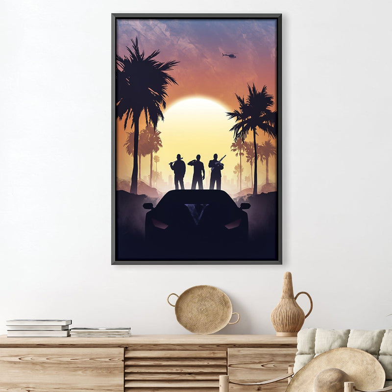 GTA Silhouette Canvas