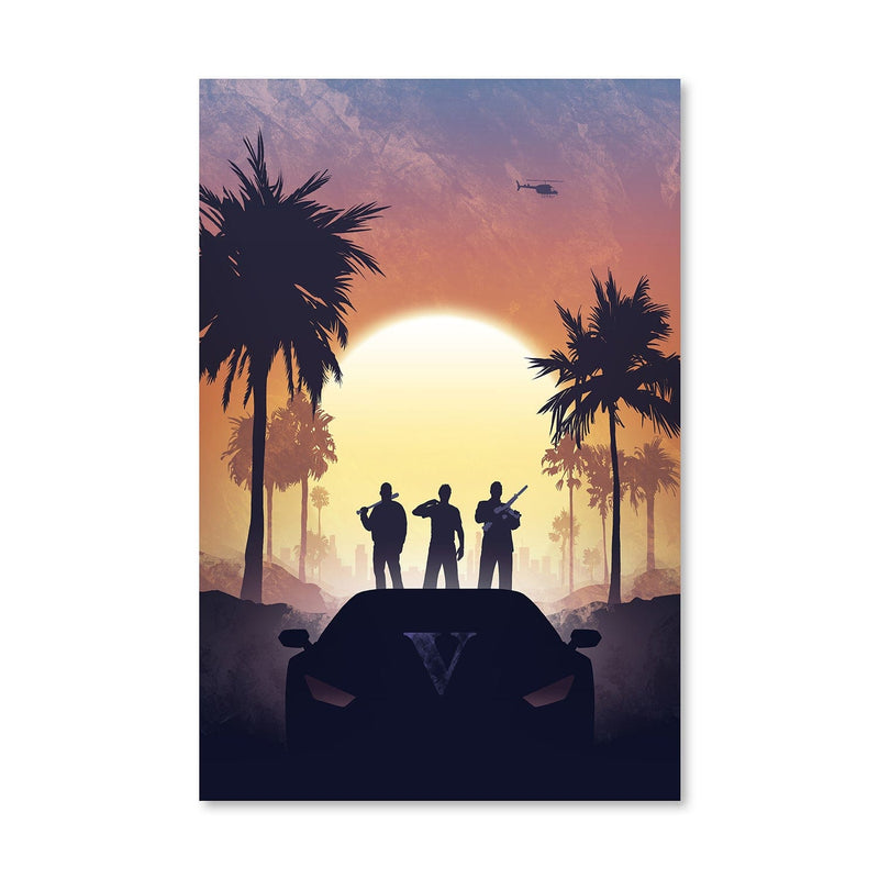 GTA Silhouette Canvas