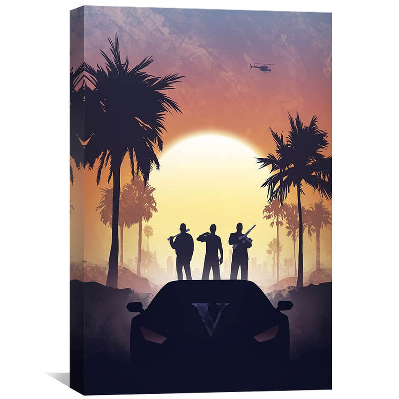 GTA Silhouette Canvas