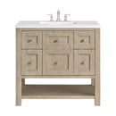 James Martin Breckenridge 36" Single Bathroom Vanity, Whitewashed Oak