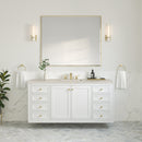 James Martin Chicago 60" Single Bathroom Vanity, Glossy White