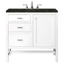 James Martin Addison 36" Single Bathroom Vanity, Glossy White