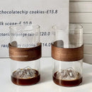 Guanshan hanging ear coffee cup with wood band for kitchen drinkware by Decorbites