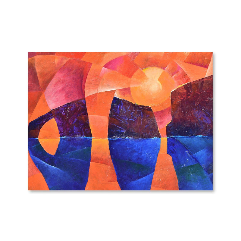 Guardians of the Ocean in Cubism Canvas