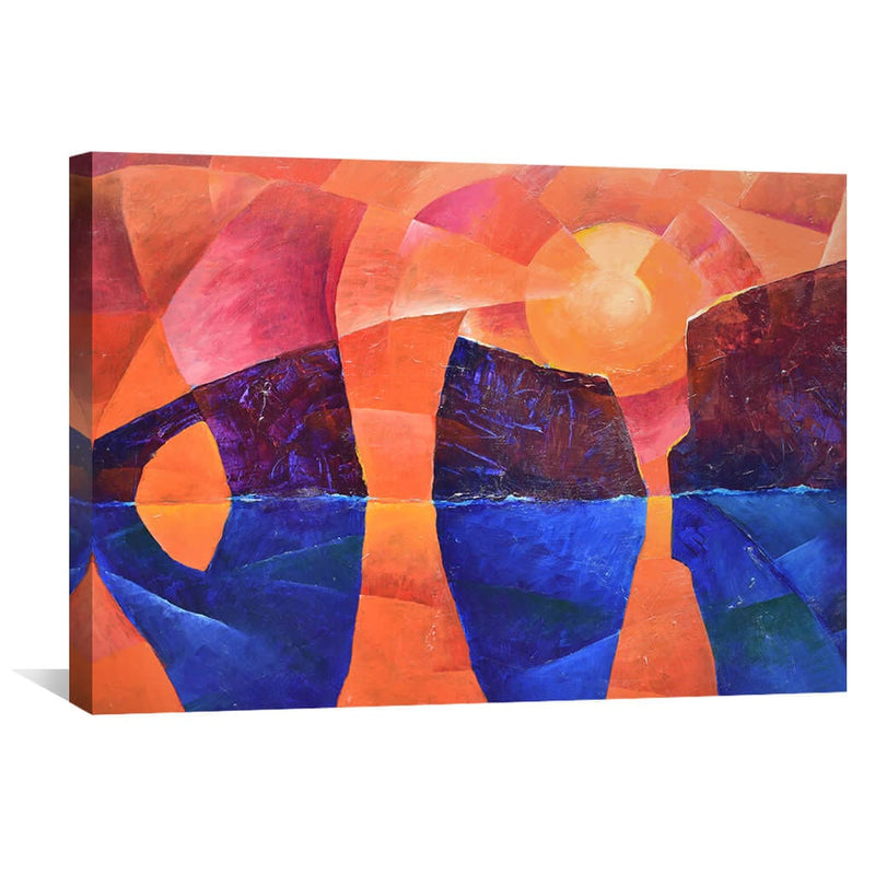 Guardians of the Ocean in Cubism Canvas