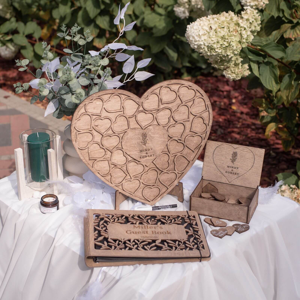 Alternative Wedding Guest Book Heart, photo 3 of 9