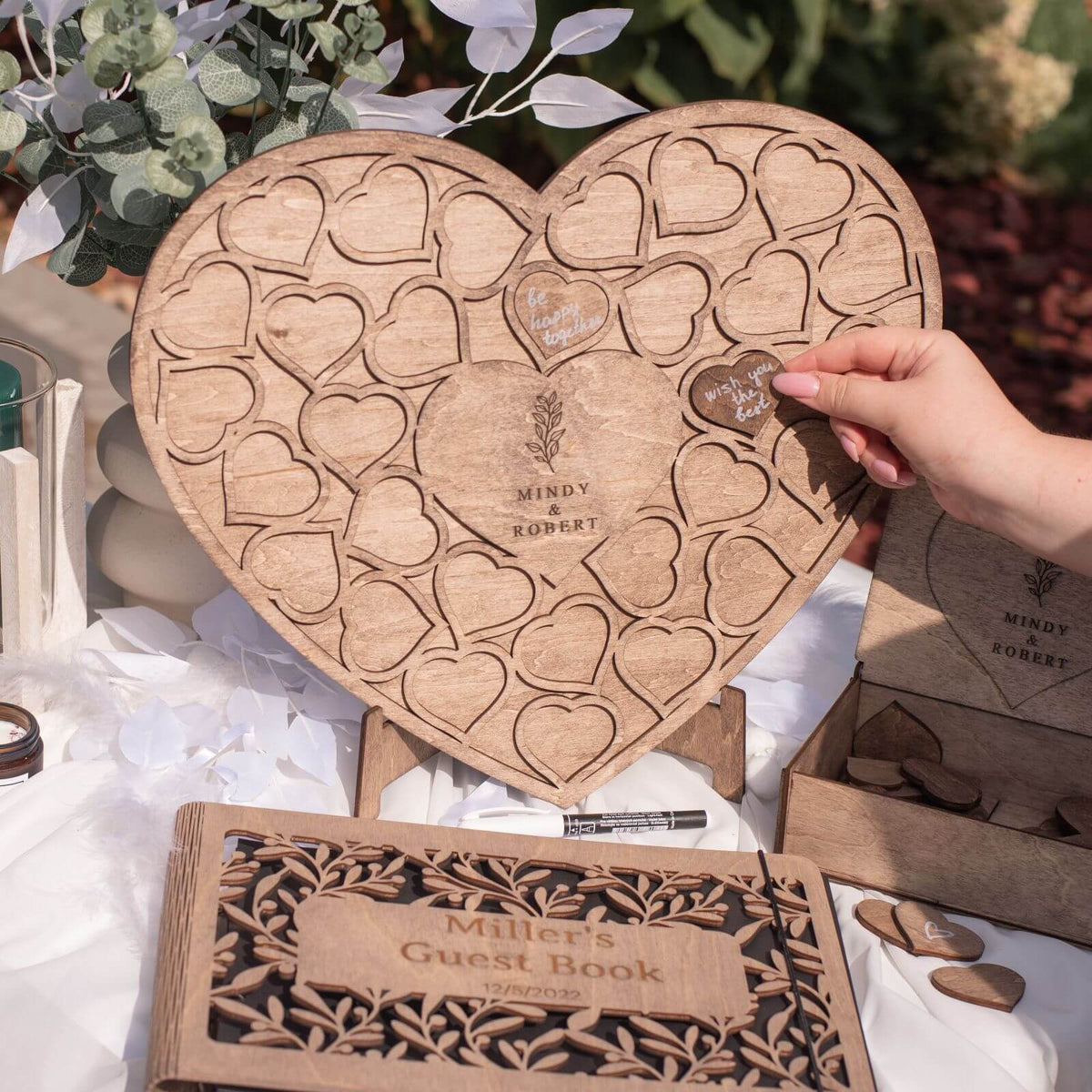 Alternative Wedding Guest Book Heart, photo 4 of 9