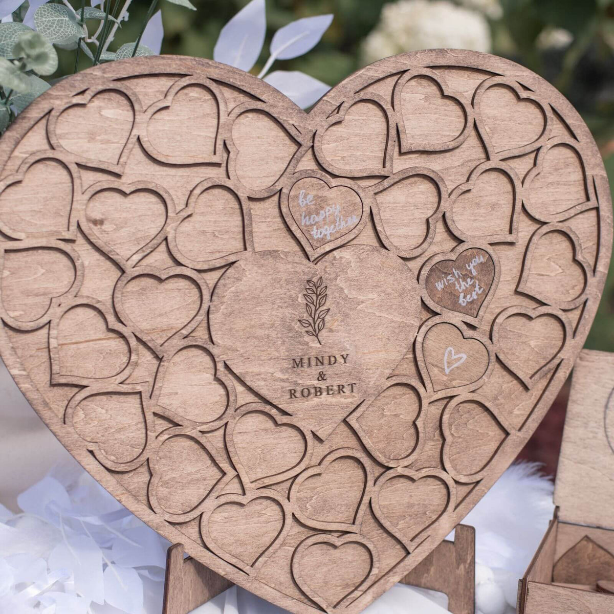 Alternative Wedding Guest Book Heart, photo 2 of 9