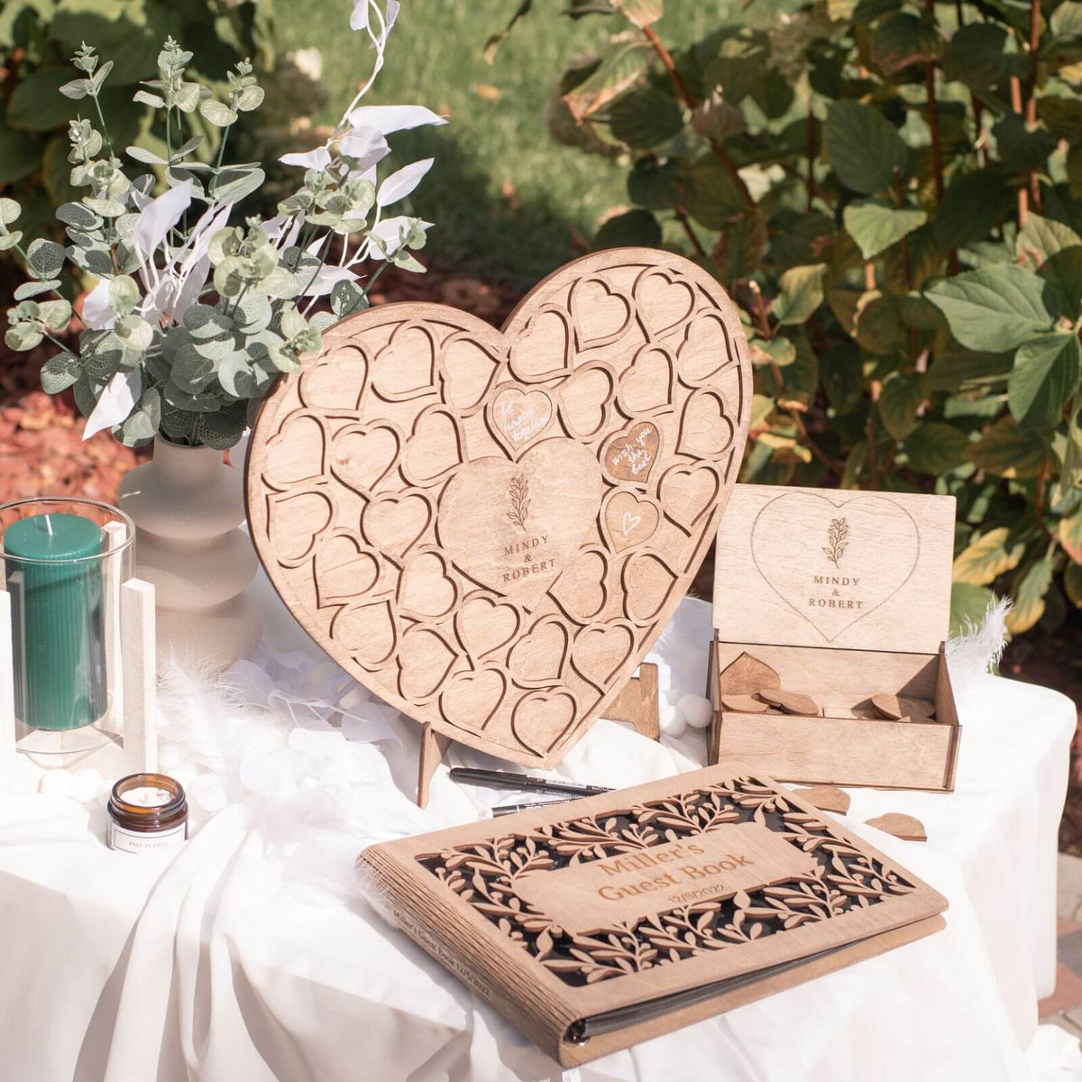 Alternative Wedding Guest Book Heart, photo 6 of 9