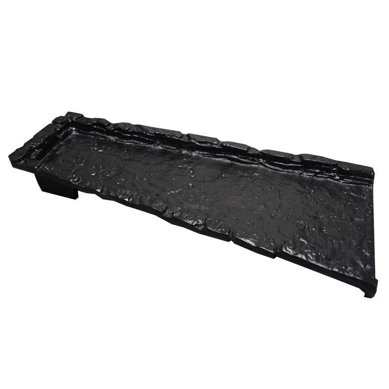 Black Stone Rock 24-in Cast Aluminum Downspout Gutter Splash Block, photo 3 of 4