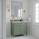 James Martin Brittany 36" Single Bathroom Vanity, Smokey Celadon