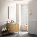 James Martin Laurent 30" Dual Mount Single Bathroom Vanity, Light Natural Oak