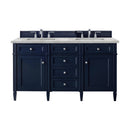James Martin Brittany 60" Double Bathroom Vanity, Victory Blue