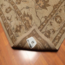 8x10 Moss, Tan Hand Knotted Wool Arts & Crafts Tibetan Area Rug