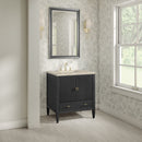 James Martin Myrrin 30" Single Bathroom Vanity, Carbon Oak