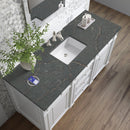 James Martin Bristol 60" Single Bathroom Vanity, Bright White