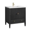 James Martin Myrrin 30" Single Bathroom Vanity, Carbon Oak