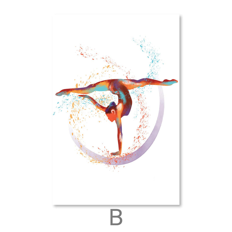 Gymnast Dancers Canvas