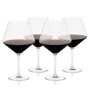 Liminal Burgundy Wine Glasses, Set of 4