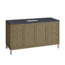 James Martin Chicago 60" Single Bathroom Vanity, Walnut Whisper