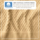 Cotton Diamond Waffle Weave Bath Towel Set - Grayson Collection by Great Bay Home