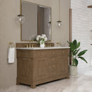James Martin Brookfield 60" Double Bathroom Vanity, Pecan