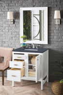 James Martin Addison 30" Single Bathroom Vanity, Glossy White