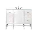 James Martin Addison 48" Single Bathroom Vanity, Glossy White