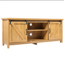 TV Stand Media Center Console Cabinet with Sliding Barn Door by LJGDeals