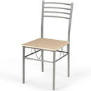 5 Pieces Dining Set Glass Table and 4 Chairs by LJGDeals