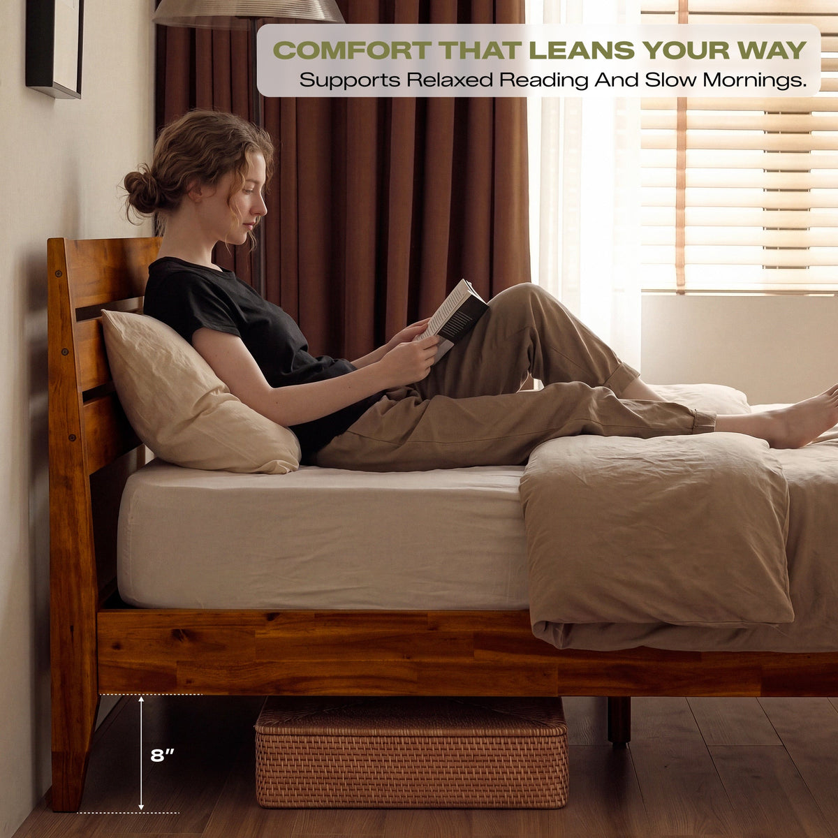 Emery Solid Wood Bed Frame, photo 20 of 34