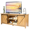 TV Stand Media Center Console Cabinet with Sliding Barn Door by LJGDeals