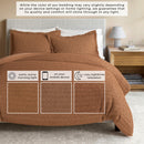 100% Cotton Honeycomb Waffle Duvet Set - Mattea Collection by Great Bay Home