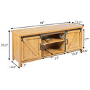 TV Stand Media Center Console Cabinet with Sliding Barn Door by LJGDeals