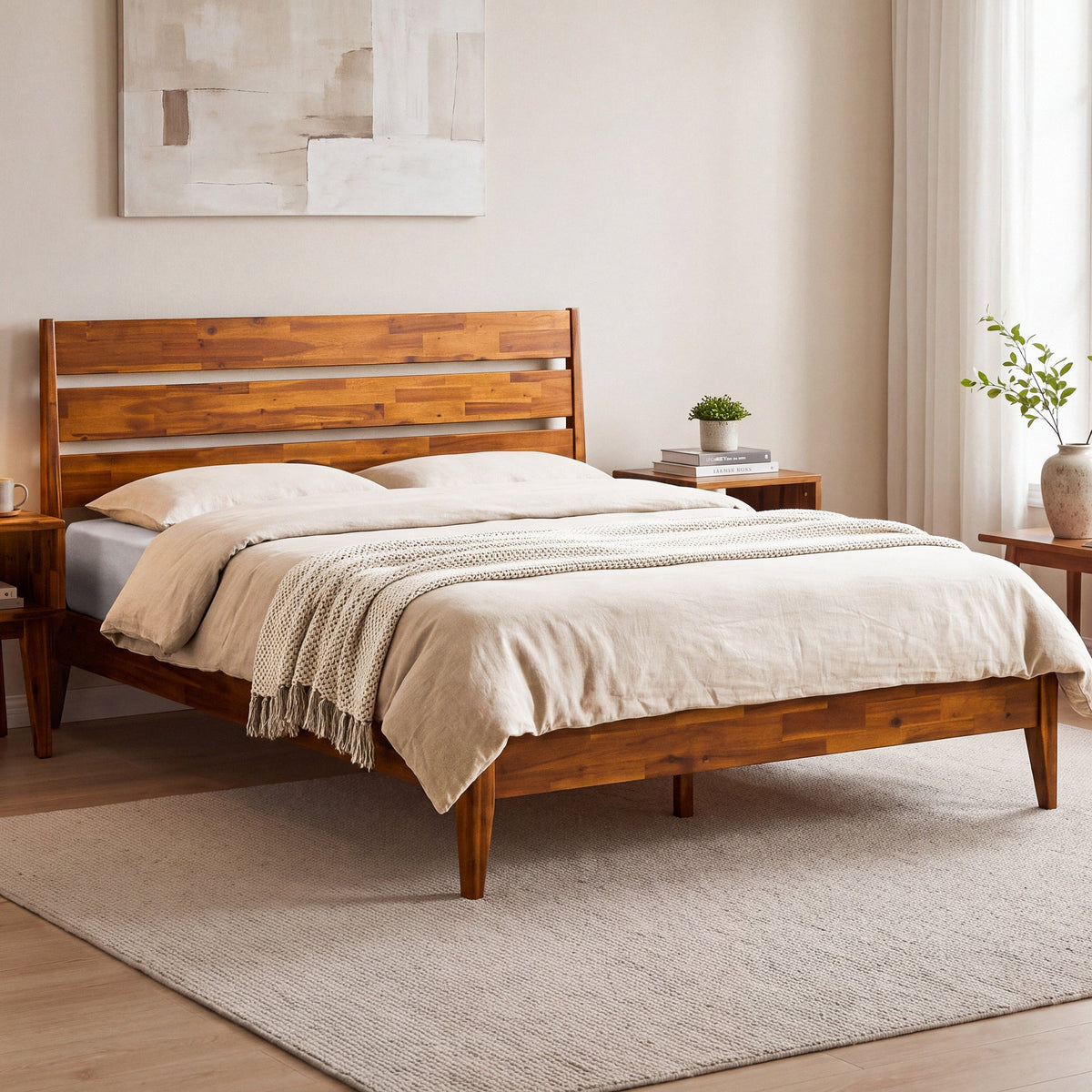 Emery Solid Wood Bed Frame, photo 14 of 34