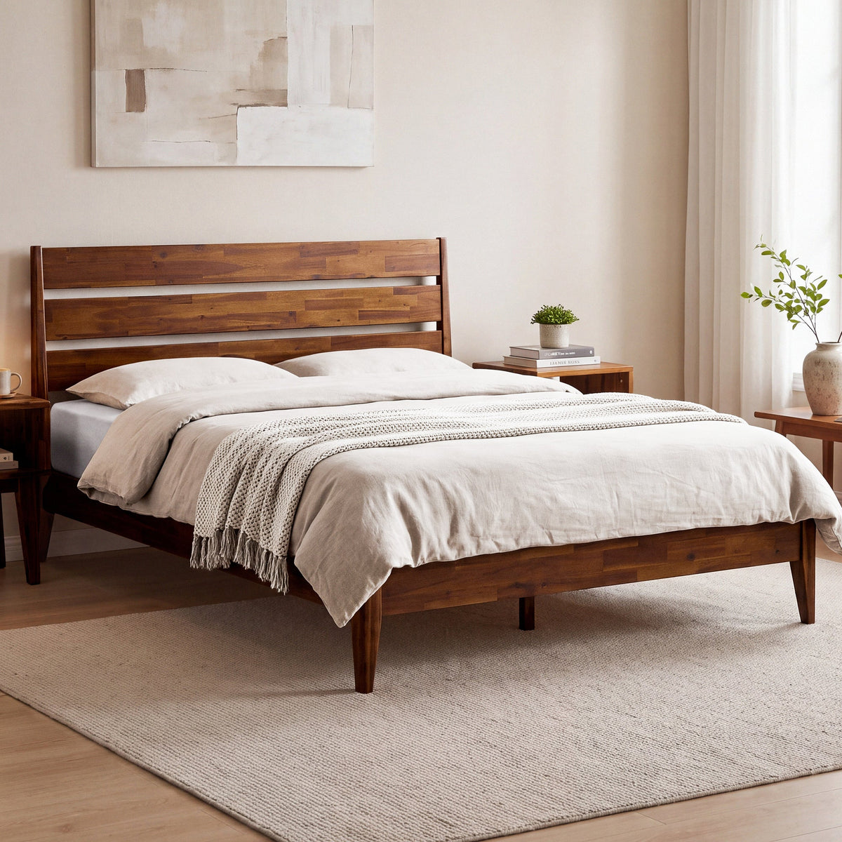 Emery Solid Wood Bed Frame, photo 3 of 34