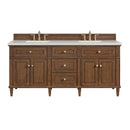 James Martin Lorelai 72" Double Bathroom Vanity, Mid-Century Walnut