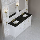 James Martin Bellshire 72" Double Bathroom Vanity, Bright White