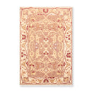 3'10" x 5'10" Hand Knotted Wool High Low Pile Area Rug Brown