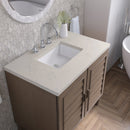 James Martin Portland 36" Single Bathroom Vanity, Whitewashed Walnut