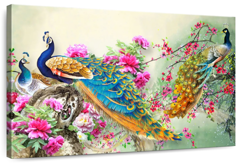 Bewitching Peacocks Wall Art