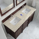 James Martin Brittany 60" Double Bathroom Vanity, Burnished Mahogany