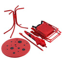 Kids Patio Folding Table and Chairs Set Beetle with Umbrella by LJGDeals