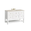 James Martin Breckenridge 48" Single Bathroom Vanity, Bright White